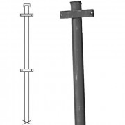Столб 51*2400 с планкой круглый Столб 51*2400 с планкой круглый