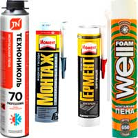 Пена, герметики, клеи